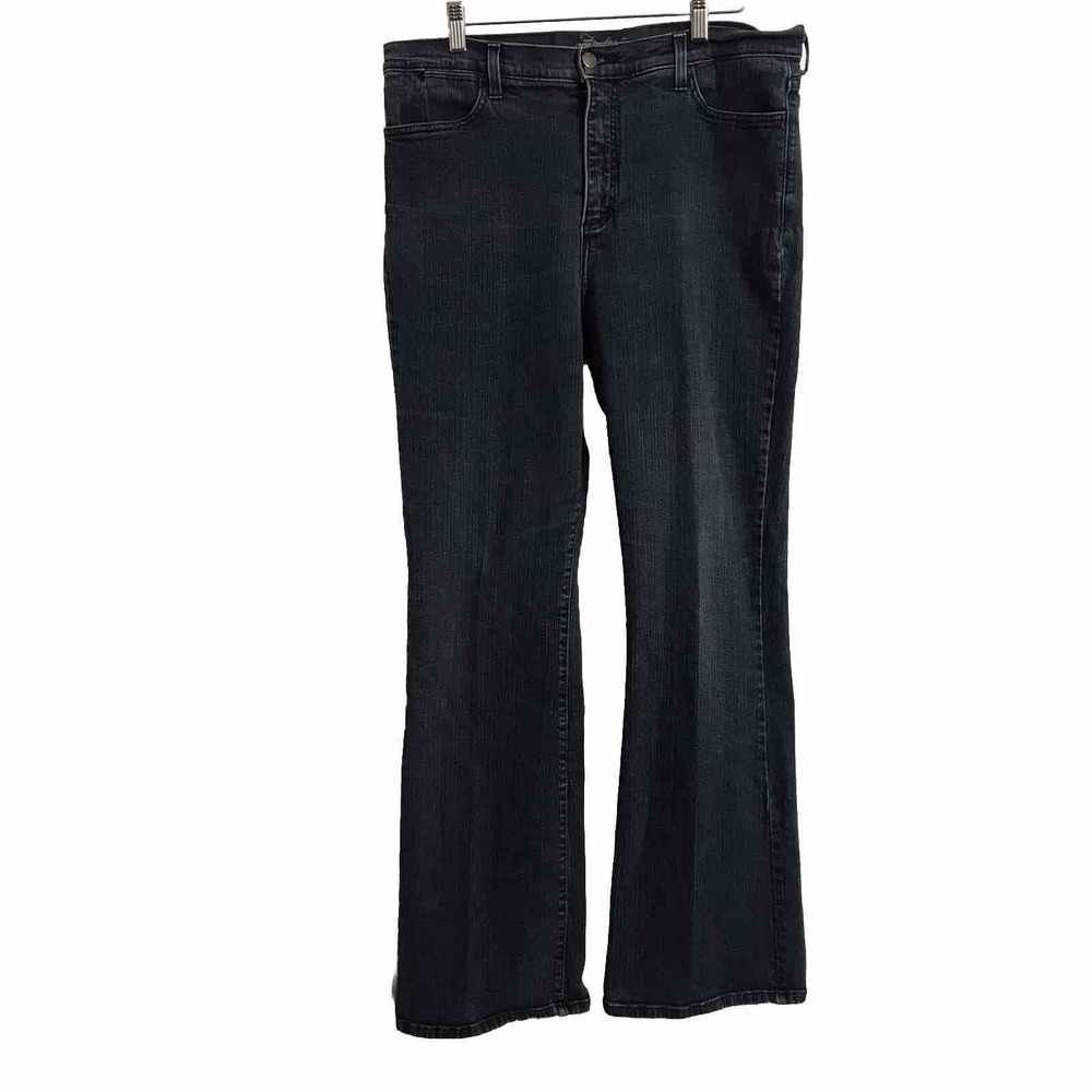 NYDJ 16 Medium Blue Straight Wide Leg Jeans